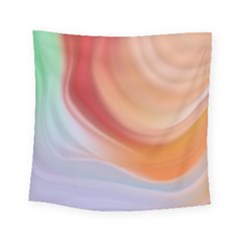 Gradient  Orange Green Red Square Tapestry (small) by ConteMonfrey