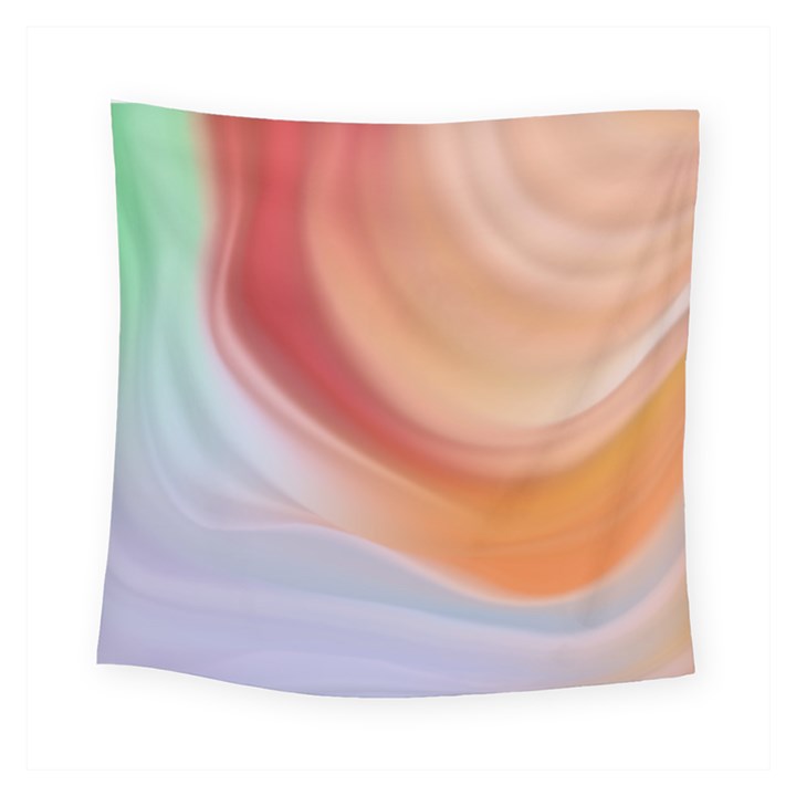 Gradient  orange green red Square Tapestry (Small)