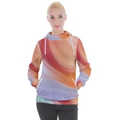 Gradient  Orange Green Red Women s Hooded Pullover by ConteMonfrey