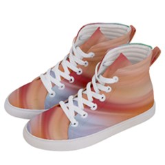 Gradient  Orange Green Red Women s Hi-top Skate Sneakers by ConteMonfrey