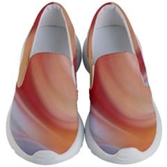 Gradient  Orange Green Red Kids Lightweight Slip Ons by ConteMonfrey