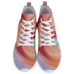 Gradient  Orange Green Red Men s Lightweight High Top Sneakers by ConteMonfrey