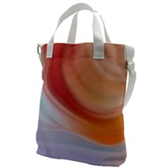 Gradient  Orange Green Red Canvas Messenger Bag by ConteMonfrey