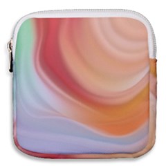 Gradient  Orange Green Red Mini Square Pouch by ConteMonfrey