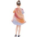 Gradient  orange green red Kids  Smock Dress View2