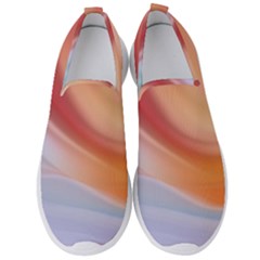 Gradient  Orange Green Red Men s Slip On Sneakers by ConteMonfrey