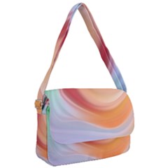 Gradient  Orange Green Red Courier Bag by ConteMonfrey