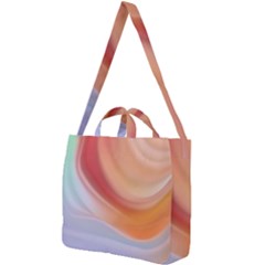 Gradient  Orange Green Red Square Shoulder Tote Bag by ConteMonfrey