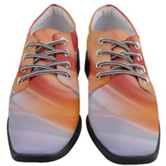 Gradient  Orange Green Red Women Heeled Oxford Shoes by ConteMonfrey