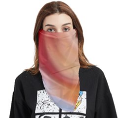 Gradient  Orange Green Red Face Covering Bandana (triangle) by ConteMonfrey