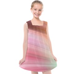 Gradient Brown, Green, Pink, Orange Kids  Cross Back Dress by ConteMonfrey