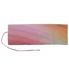 Gradient Brown, Green, Pink, Orange Roll Up Canvas Pencil Holder (m) by ConteMonfrey