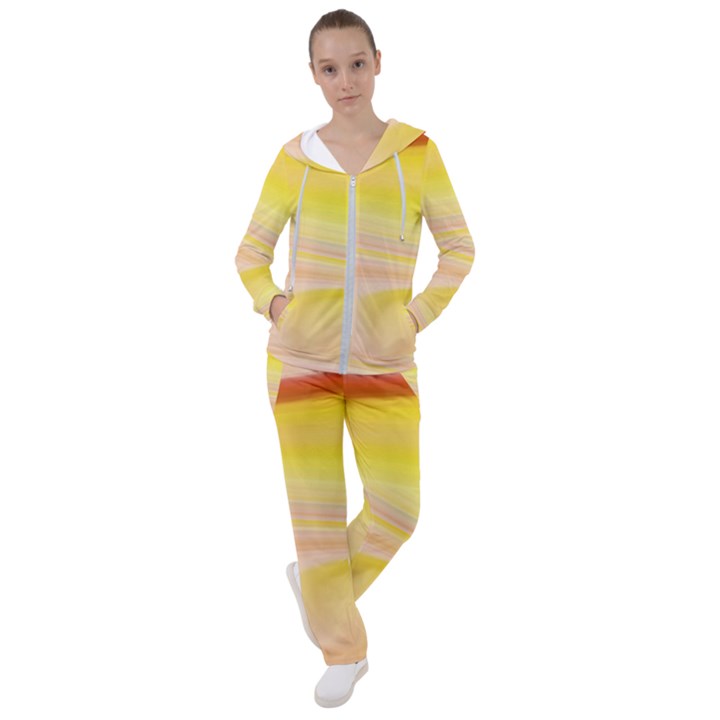 Gradient orange, red Women s Tracksuit