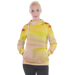 Gradient Orange, Red Women s Hooded Pullover by ConteMonfrey