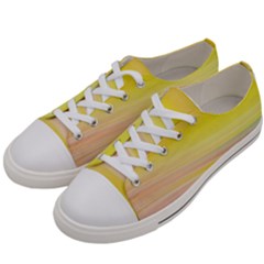 Gradient Orange, Red Women s Low Top Canvas Sneakers by ConteMonfrey