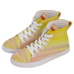 Gradient Orange, Red Men s Hi-top Skate Sneakers by ConteMonfrey