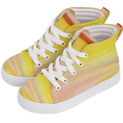 Gradient Orange, Red Kids  Hi-top Skate Sneakers by ConteMonfrey