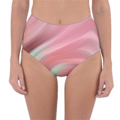 Gradient Pink Green Reversible High-waist Bikini Bottoms by ConteMonfrey