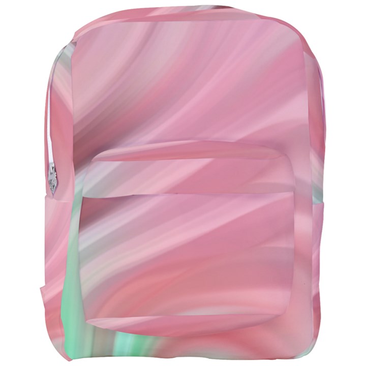 Gradient pink green Full Print Backpack