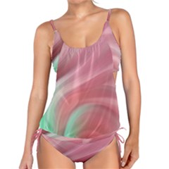 Gradient Pink Green Tankini Set by ConteMonfrey