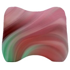 Gradient Pink Green Velour Head Support Cushion by ConteMonfrey