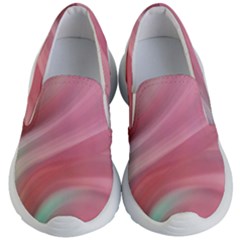 Gradient Pink Green Kids Lightweight Slip Ons by ConteMonfrey