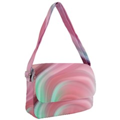 Gradient Pink Green Courier Bag by ConteMonfrey