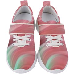 Gradient Pink Green Kids  Velcro Strap Shoes by ConteMonfrey