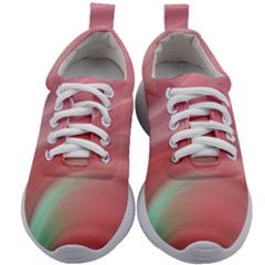 Gradient Pink Green Kids Athletic Shoes by ConteMonfrey