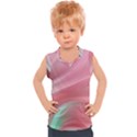 Gradient pink green Kids  Sport Tank Top View1