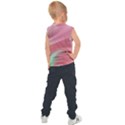 Gradient pink green Kids  Sport Tank Top View2