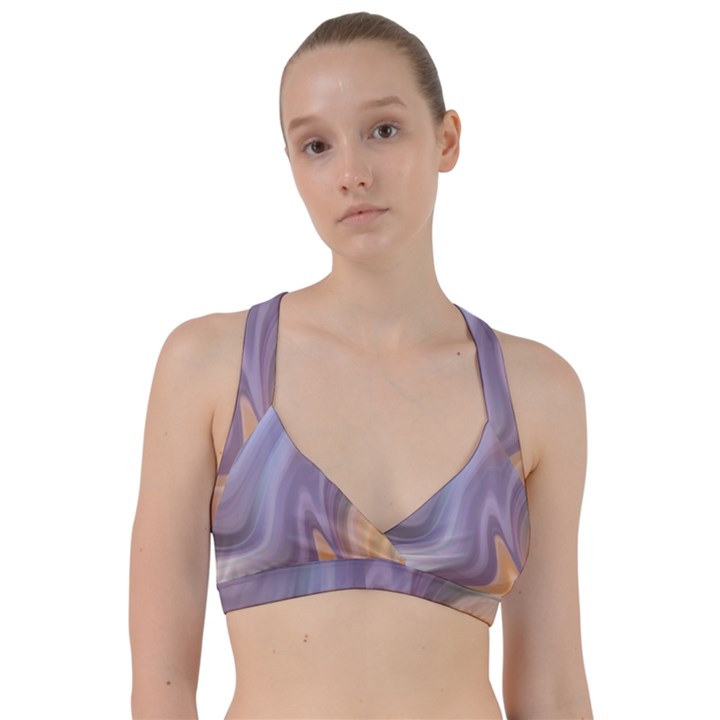 Gradient purple orange Sweetheart Sports Bra