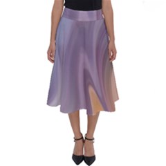 Gradient Purple Orange Perfect Length Midi Skirt by ConteMonfrey