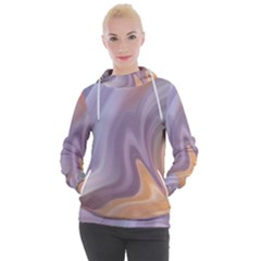 Gradient Purple Orange Women s Hooded Pullover by ConteMonfrey