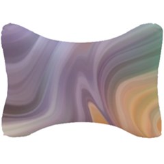 Gradient Purple Orange Seat Head Rest Cushion by ConteMonfrey