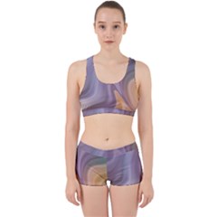 Gradient Purple Orange Work It Out Gym Set