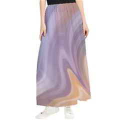 Gradient Purple Orange Maxi Chiffon Skirt by ConteMonfrey