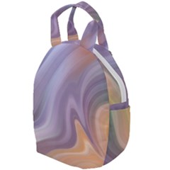 Gradient Purple Orange Travel Backpacks by ConteMonfrey