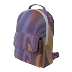 Gradient Purple Orange Flap Pocket Backpack (large) by ConteMonfrey