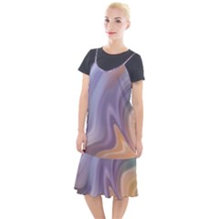 Gradient Purple Orange Camis Fishtail Dress by ConteMonfrey