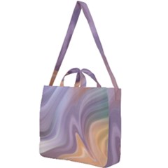 Gradient Purple Orange Square Shoulder Tote Bag by ConteMonfrey