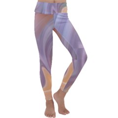 Gradient Purple Orange Kids  Lightweight Velour Classic Yoga Leggings by ConteMonfrey