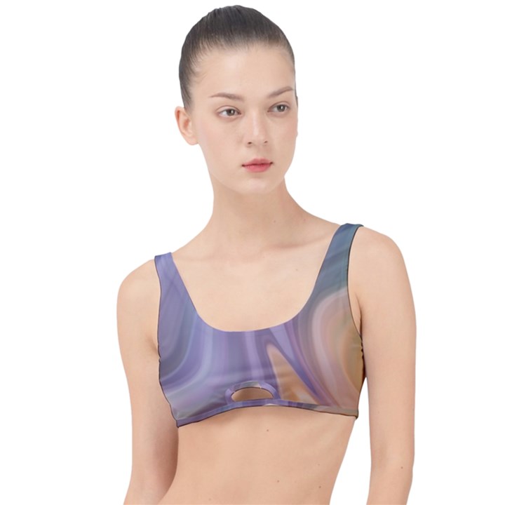 Gradient purple orange The Little Details Bikini Top