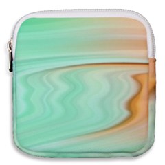 Gradient Green Orange Mini Square Pouch by ConteMonfrey