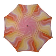 Gradient Pink Yellow Golf Umbrellas by ConteMonfrey