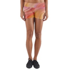 Gradient Pink Yellow Yoga Shorts by ConteMonfrey