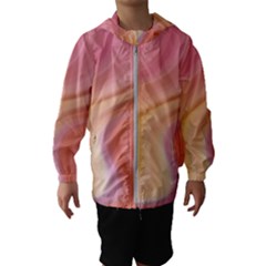 Gradient Pink Yellow Kids  Hooded Windbreaker by ConteMonfrey