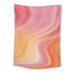 Gradient Pink Yellow Medium Tapestry by ConteMonfrey