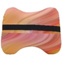 Gradient pink yellow Head Support Cushion View2