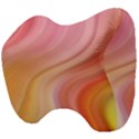 Gradient pink yellow Head Support Cushion View4